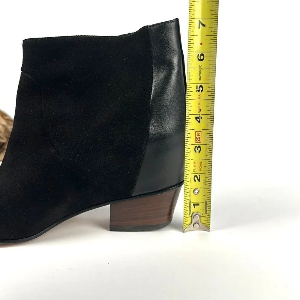 NWOB NEW Golden Goose MILK Black Suede Leather Ankle Cowboy Booties EUR 38 US 8